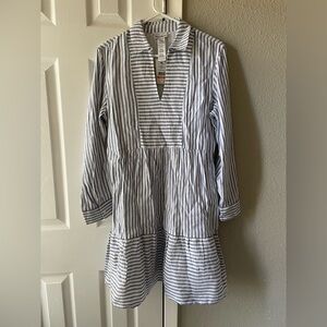 Tommy Bahama Blue and White Striped Dress